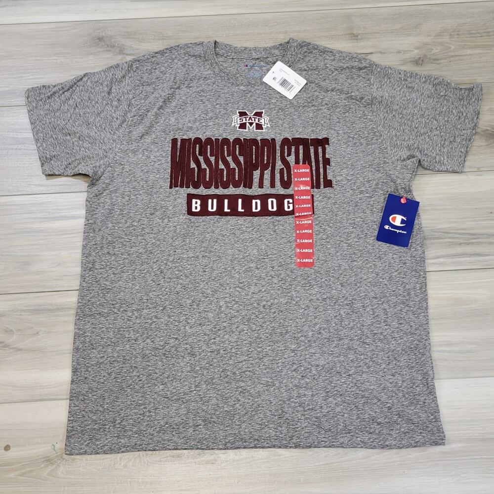 Champion T-Shirt Men's XL Gray Mississippi State Bulldog New